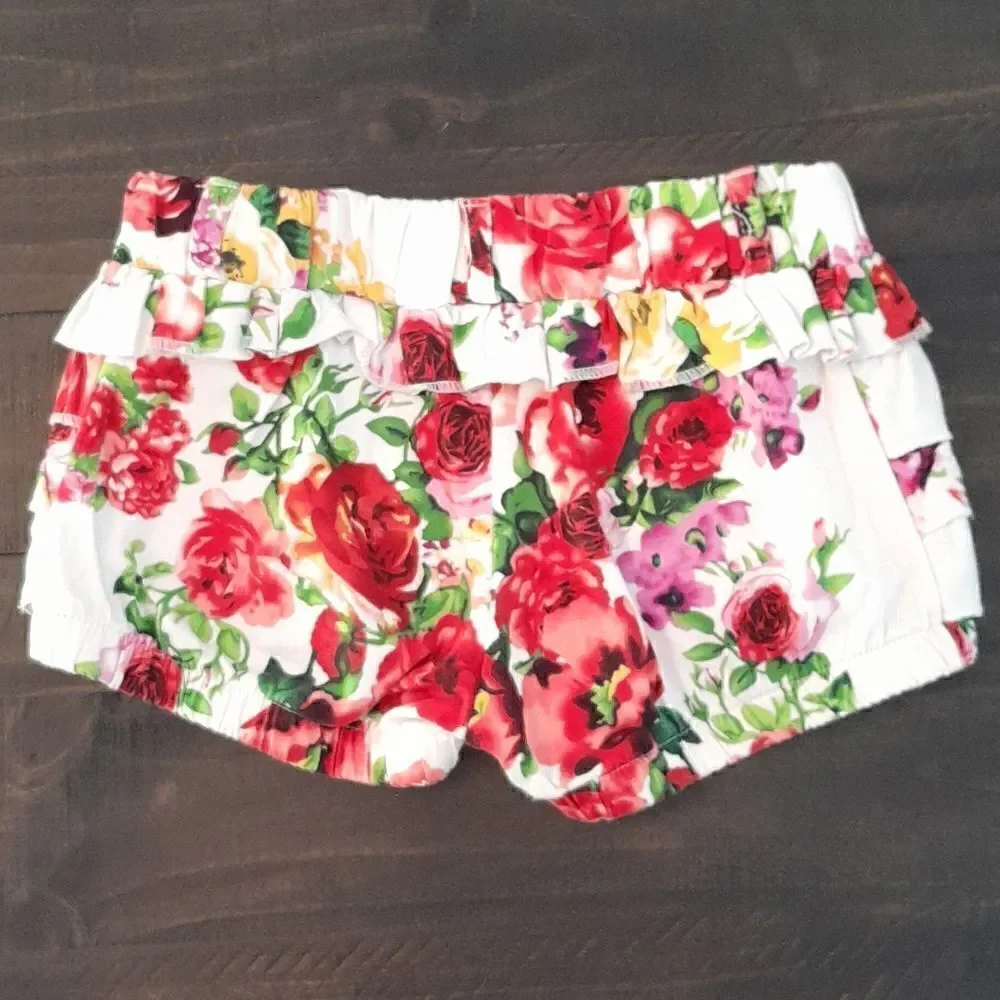 Si te vieras size 4 little girls ruffle shorts elastic waist